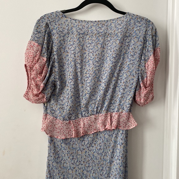 LoveShackFancy Lillian Dress Veranda blue Floral - Picture 6 of 8